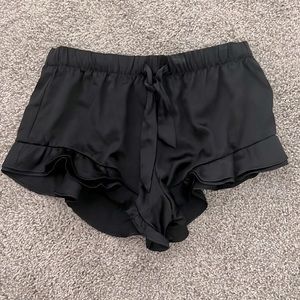 Worn once Victoria secret ruffle pajama shorts